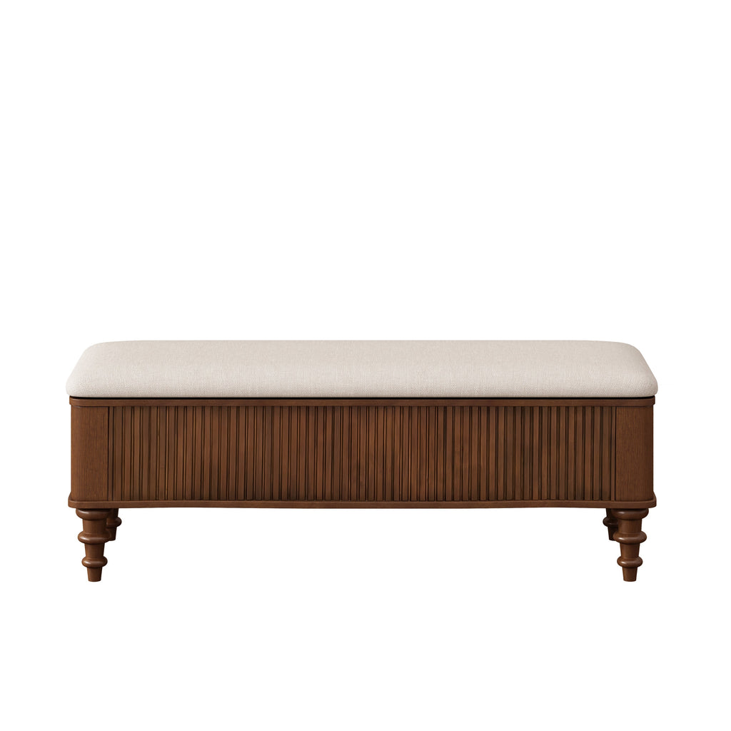 50.8-Inch Multi-Functional Storage Ottoman Bench