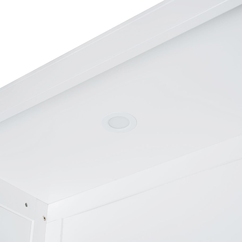 Murphy Wall Bed With Shelves, Wardrobe And LED Lights