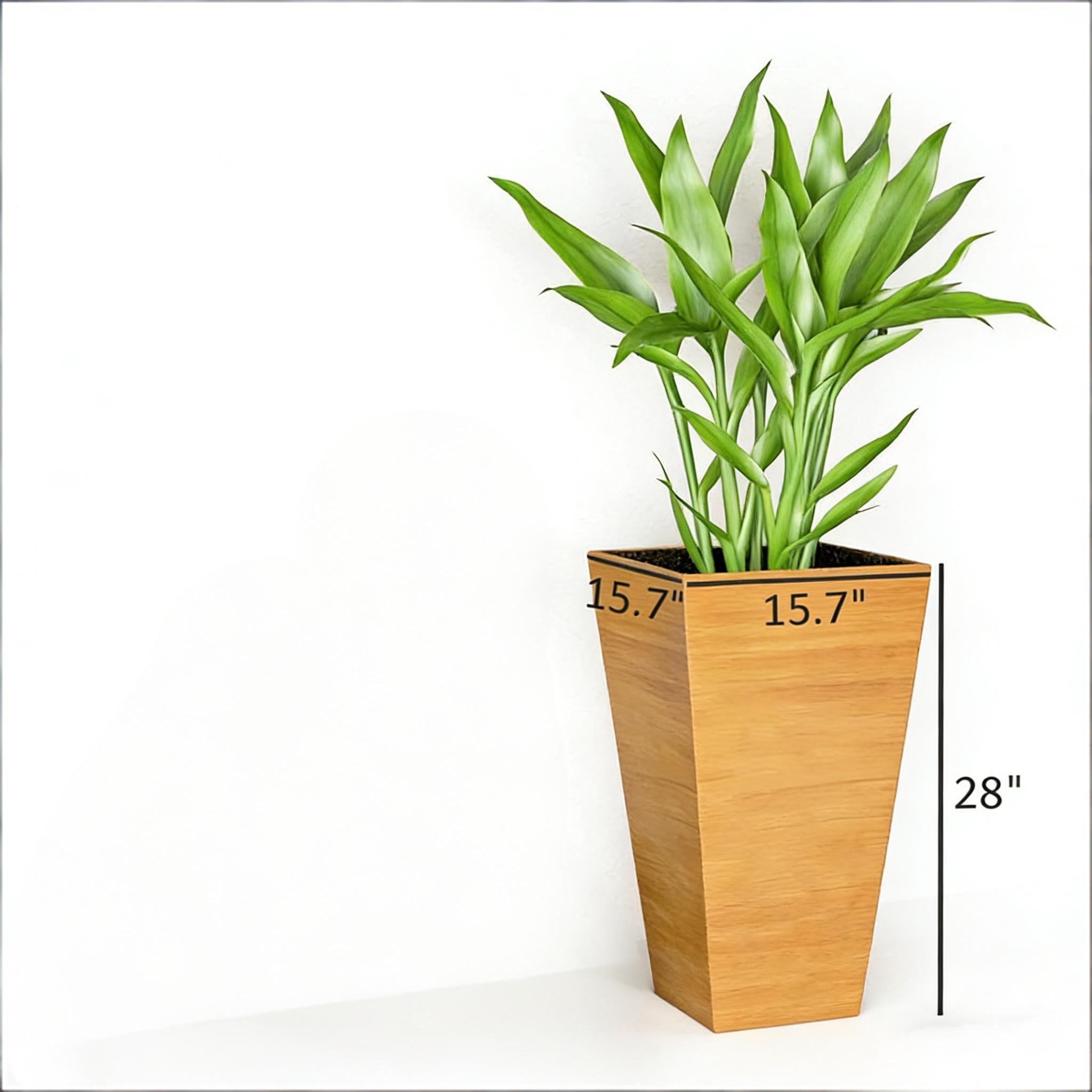 Classic Set of 3 Tall Outdoor Planters