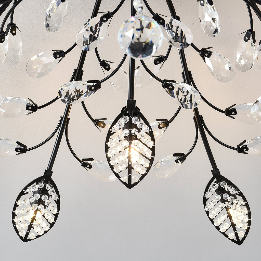 15-Light Chandelier Crystal Ceiling Lamp