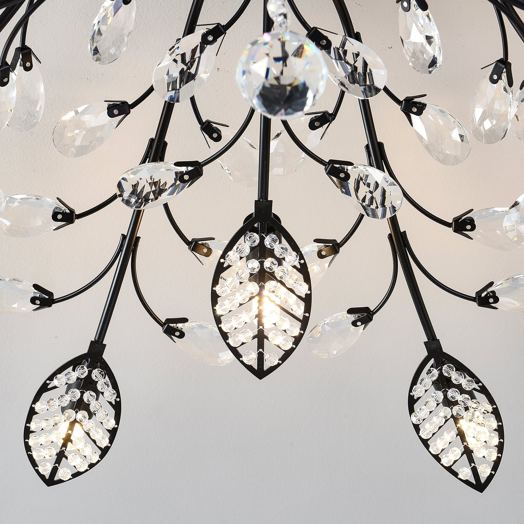 15-Light Chandelier Crystal Ceiling Lamp