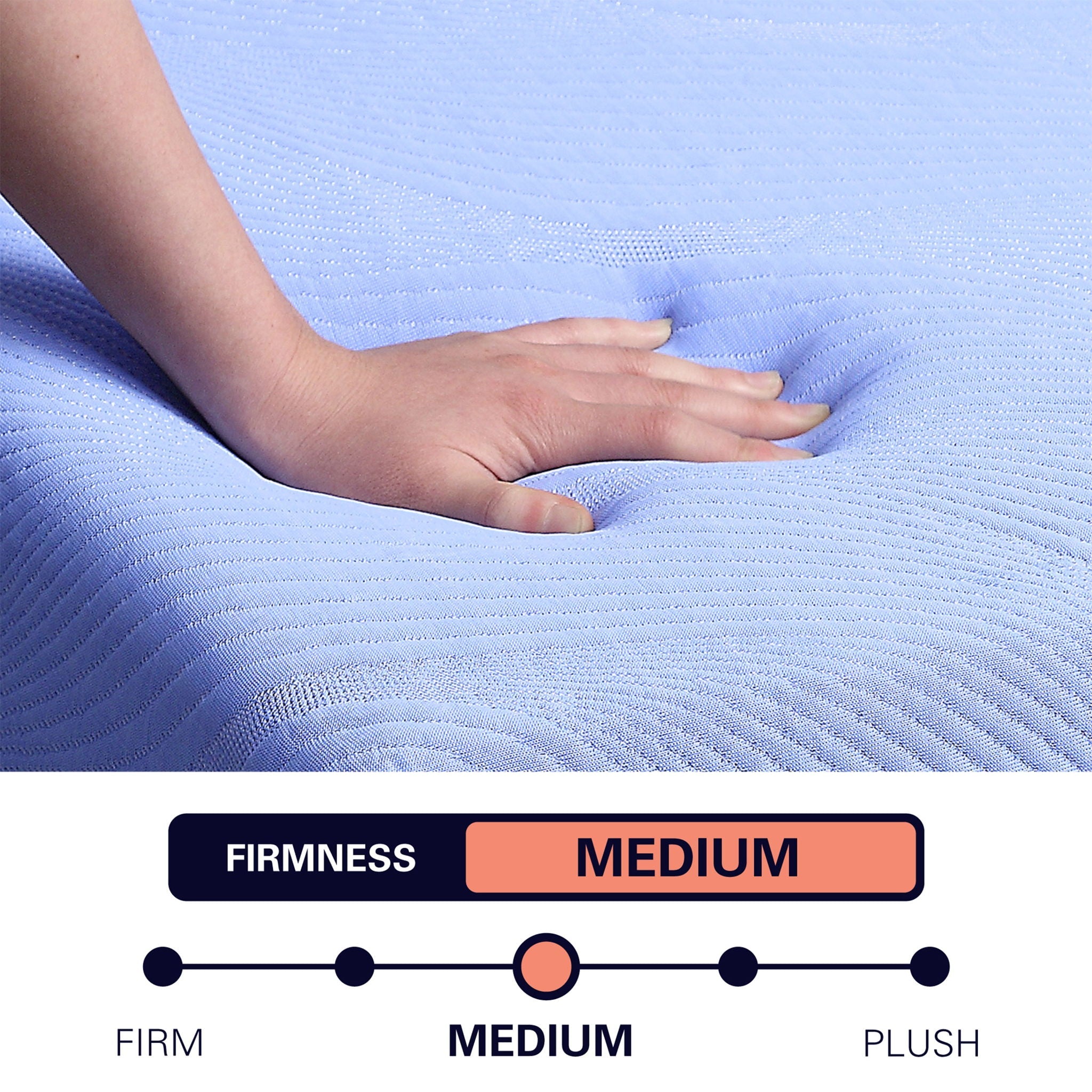 Refresh - 12" Flex Head Memory Foam Hybrid Mattress And Adjustable Base Bundle - Blue - Queen