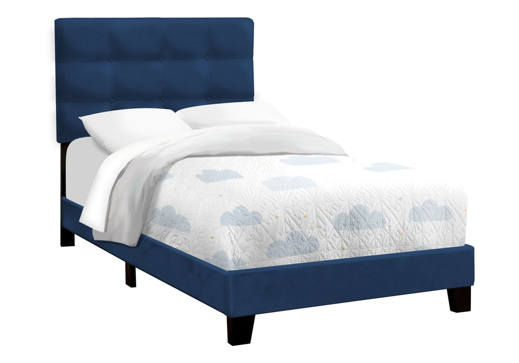 Transitional Upholstered Bed Frame