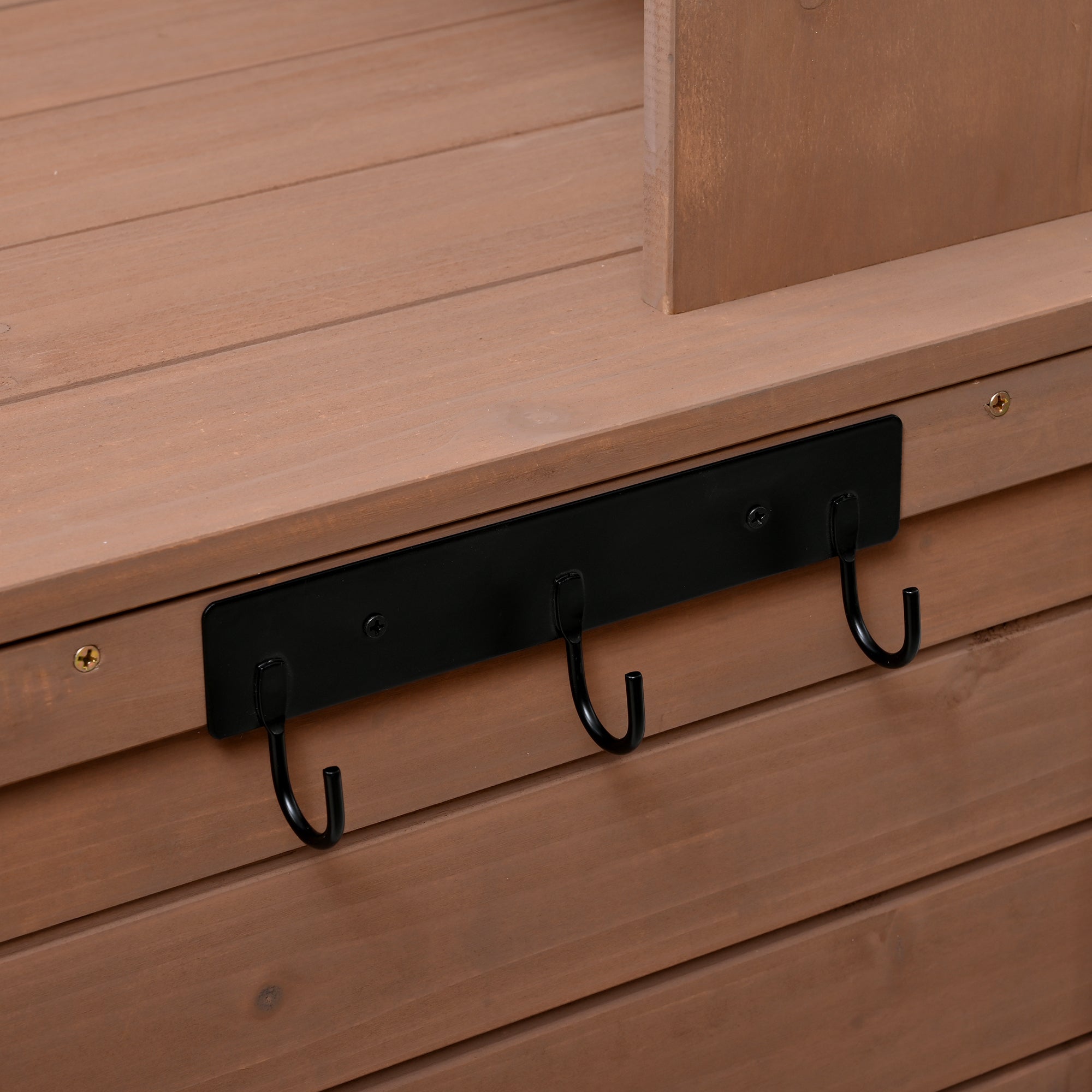 Topmax 65.7'' Tall Garden Potting Bench Table with Hutch