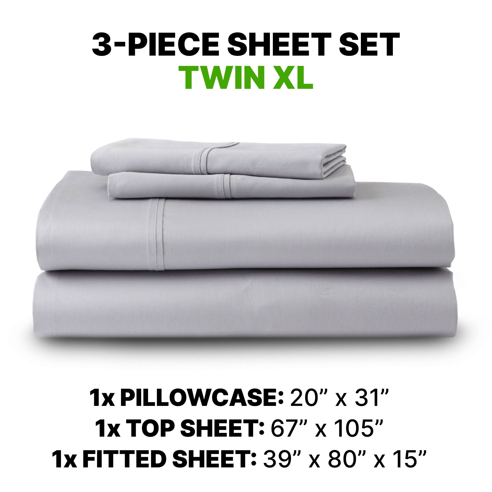 Sheet Set Luxurious Supima Cotton & TENCEL Blend with GhostGrip Bands