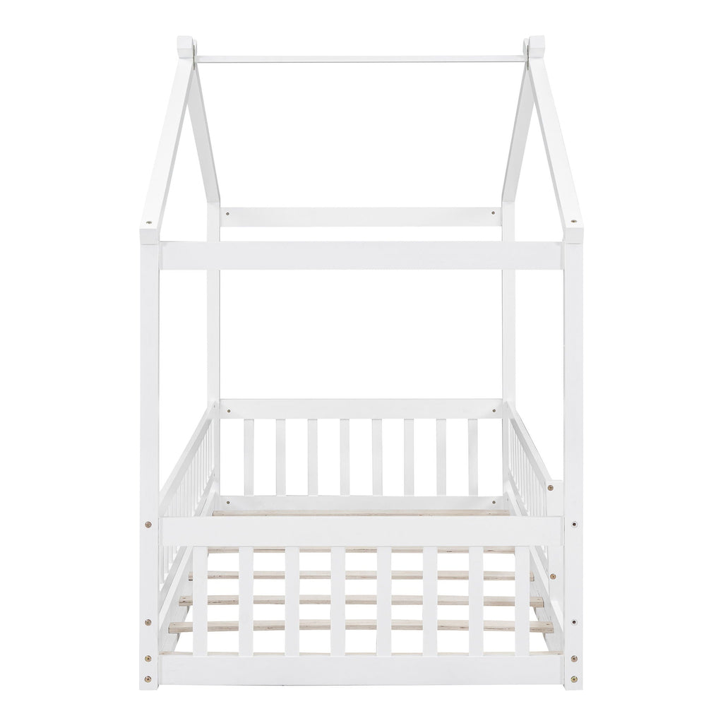Bed House Bed Frame With Fence