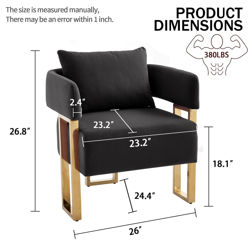 Modern Classic Decorative Chair with Teddy Fleece Upholstery