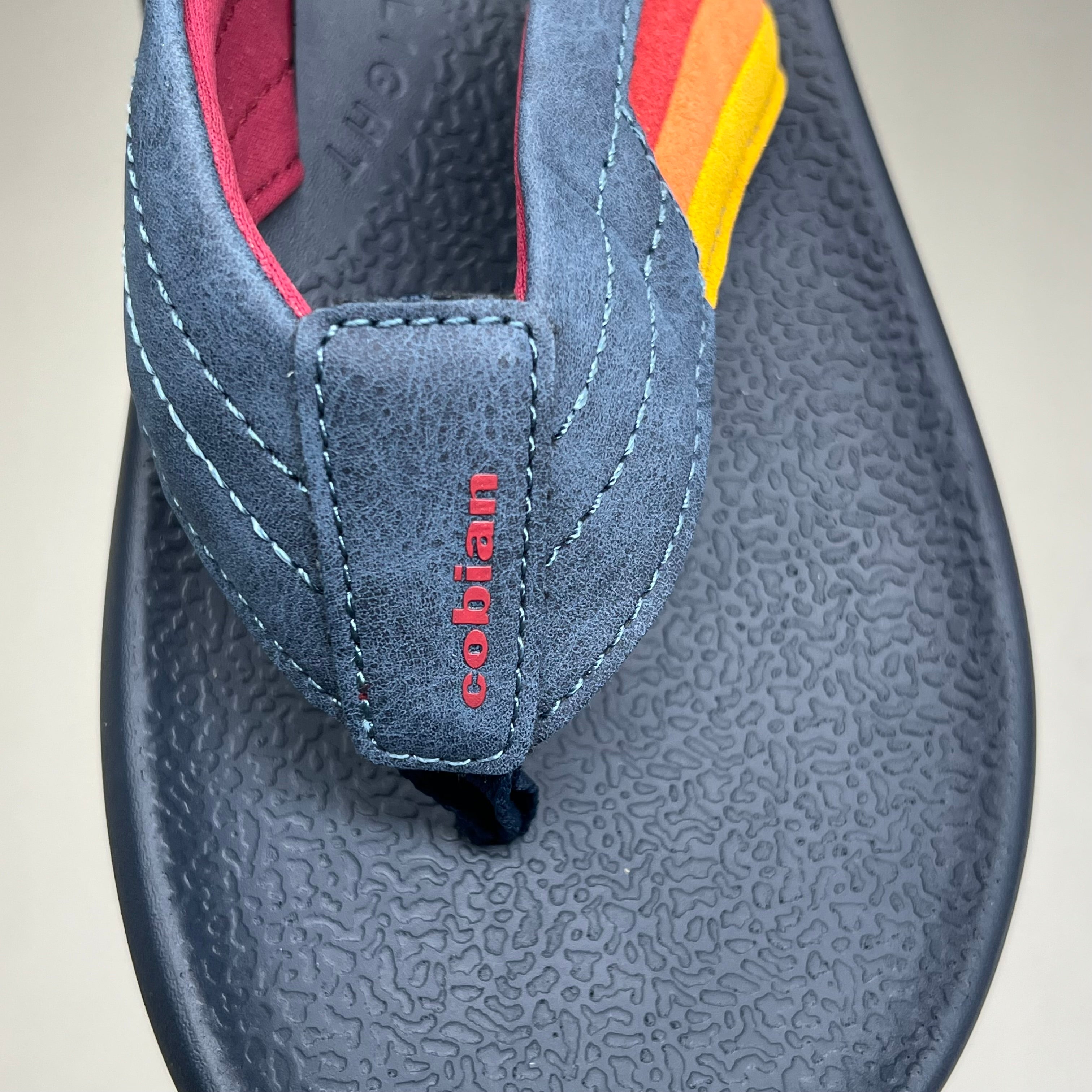 COBIAN Kandui Synthetic Leather Strap Sandals Men's Sz 13, EU 46 Navy KAN25-410-13