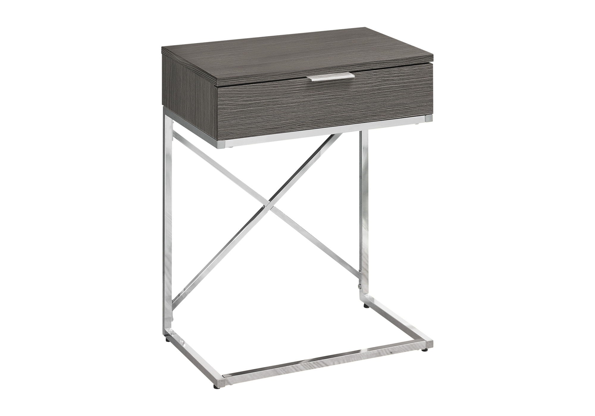 Accent Side Table with Storage Drawer, Spacious Tabletop, Contemporary Design