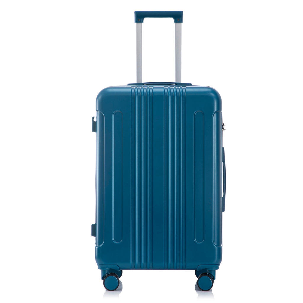 3-Piece ABS Spinner Wheel Luggage Set 20"/24"/28" Dark Blue