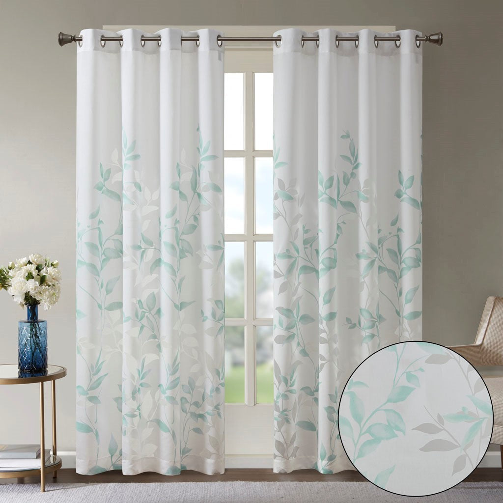 Burnout Printed Curtain Panel (Only 1 Pc Panel)