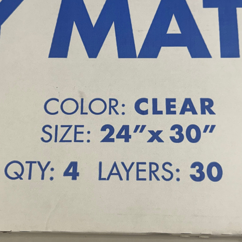 ARMSCO(4 Mats Per Case) Dragon Skin Armortech Tacky Mat Replacement 24"x30" Clear  2677-6219