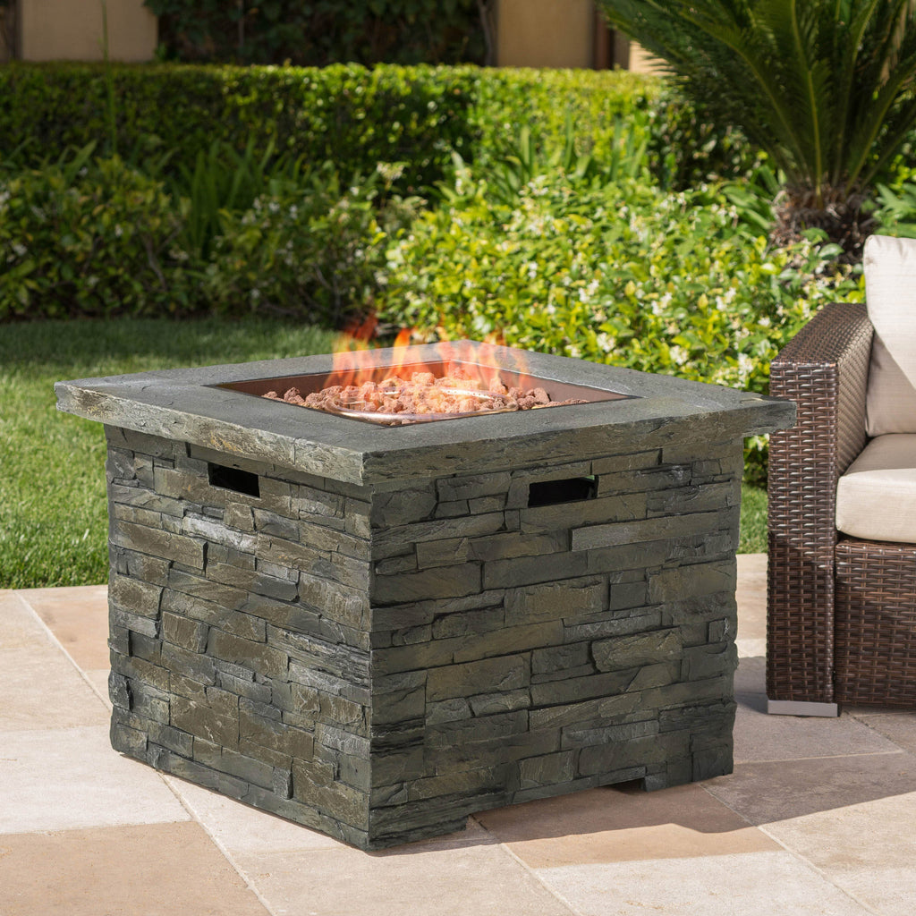 33' SQUARE MGO FIRE PIT - 40000 BTU.