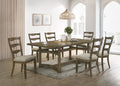 Parfield 7 Pieces Dining Room Set - Light Brown / Oak