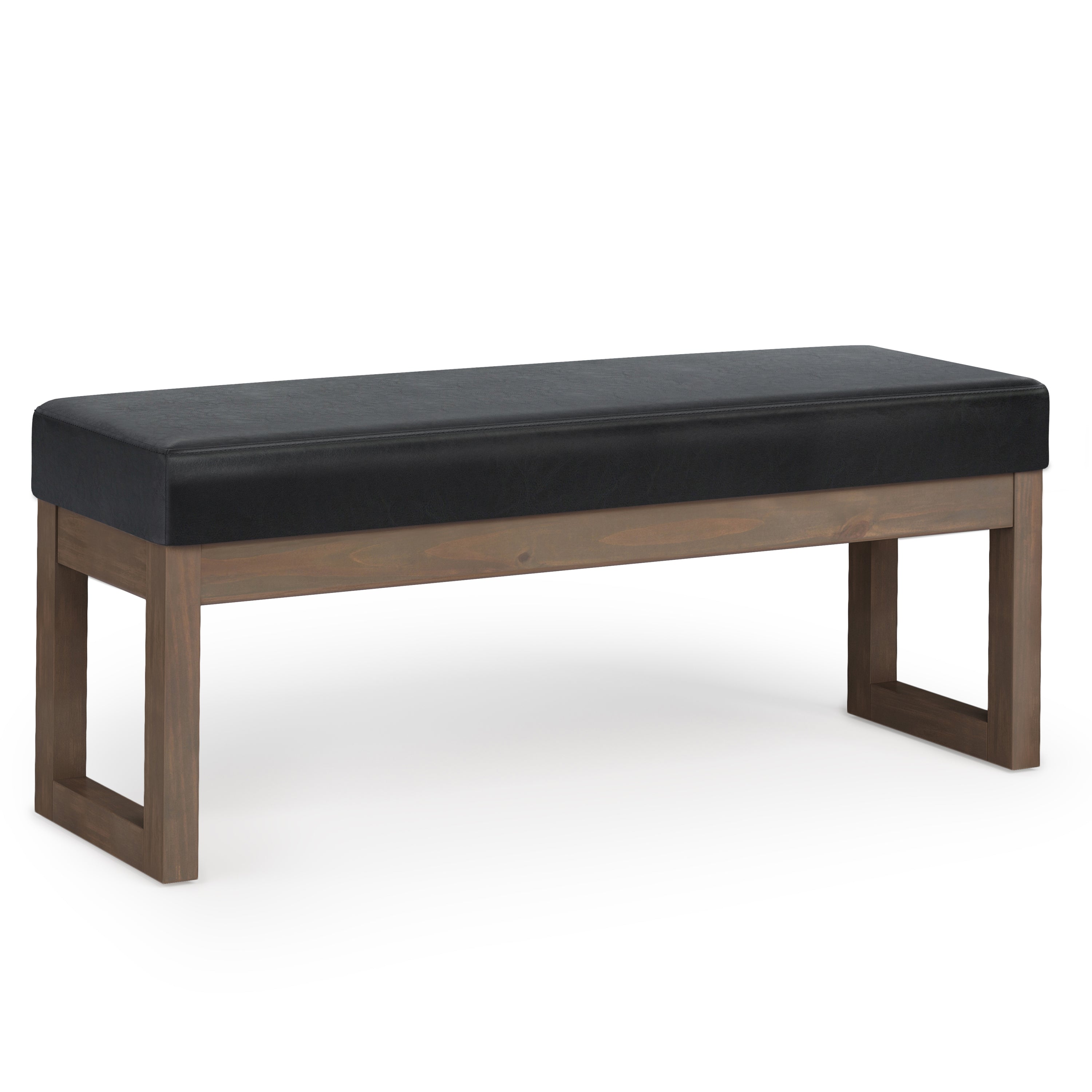 Milltown Large Ottoman Bench - Midnight Black