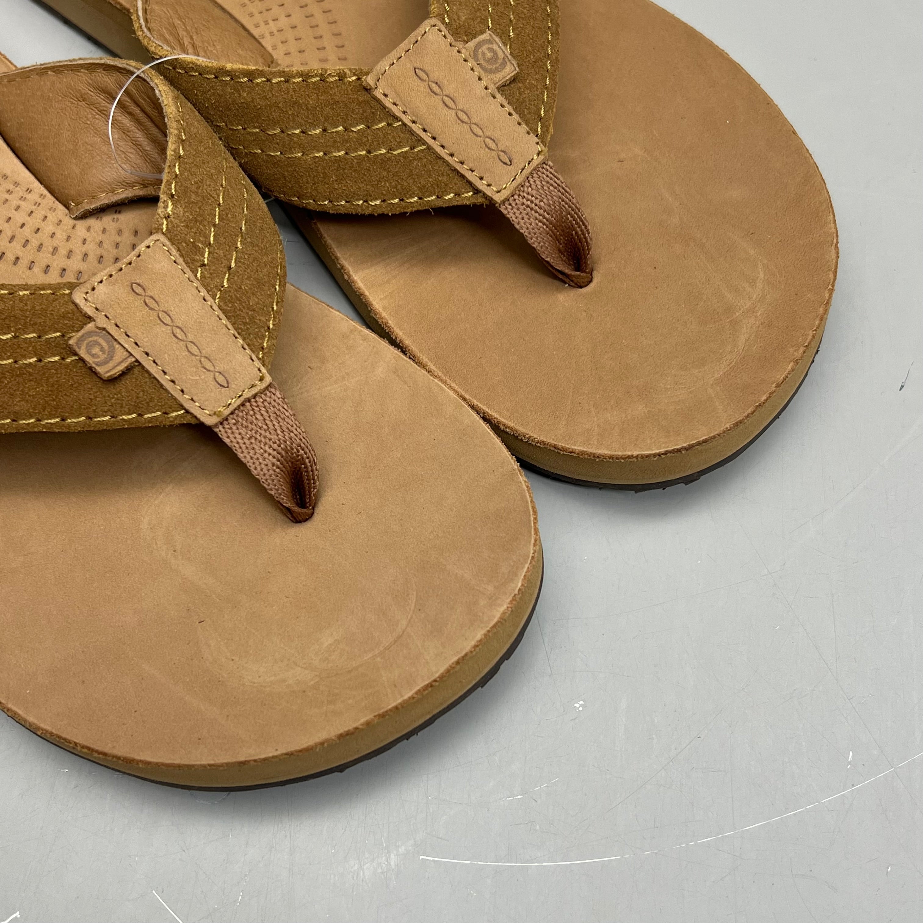 COBIAN Lazo Premium Leather Sandals Men's Sz 13 EU 46 Tan LZO-24-230-13