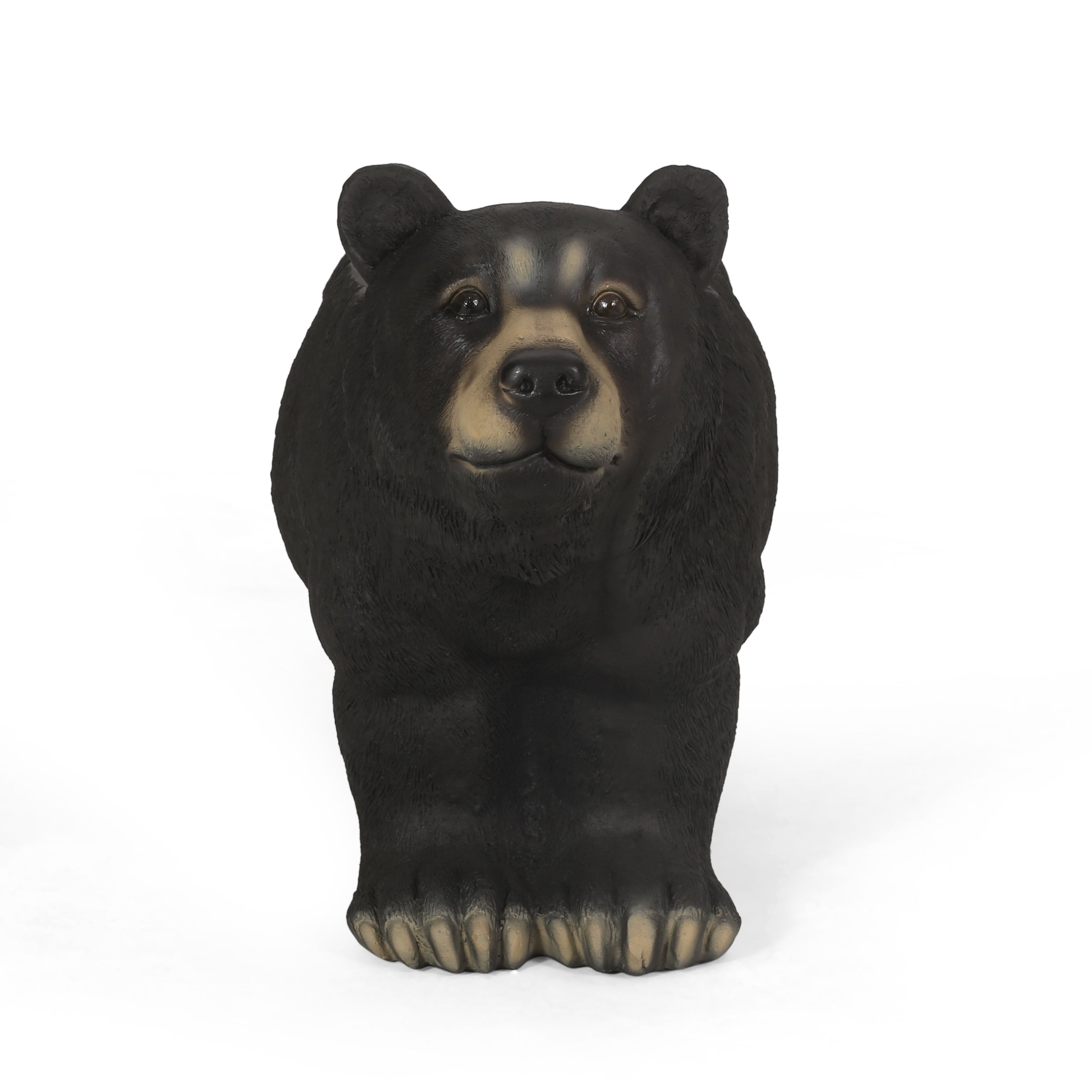 MGO Bear Bench, Concrete Outdoor Bench, Matte Black