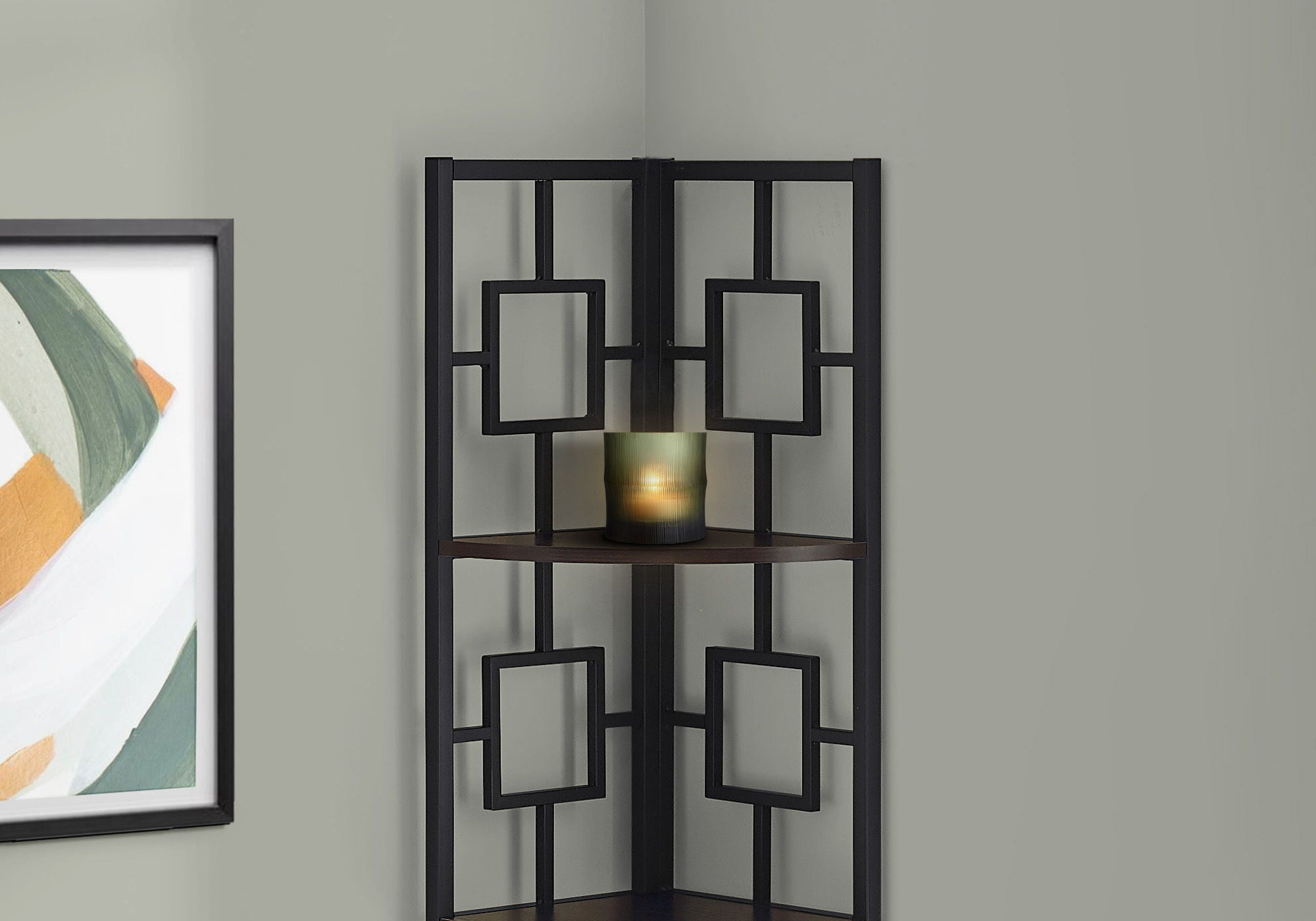 4 Tier Corner Bookshelf - Contemporary & Modern