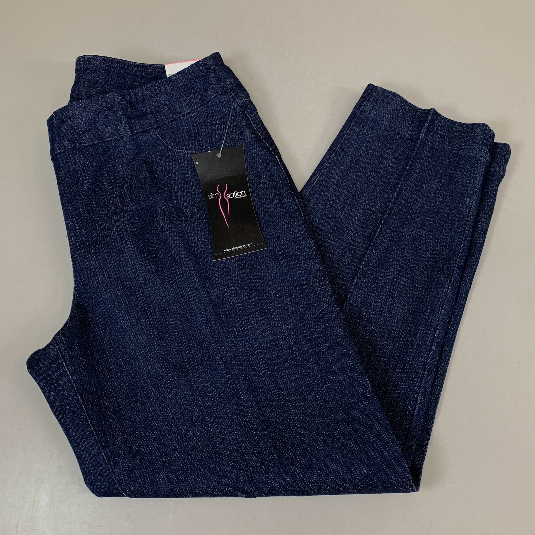 MULTIPLES Ankle Pants Petite Women's Sz 12 Denim M2623P