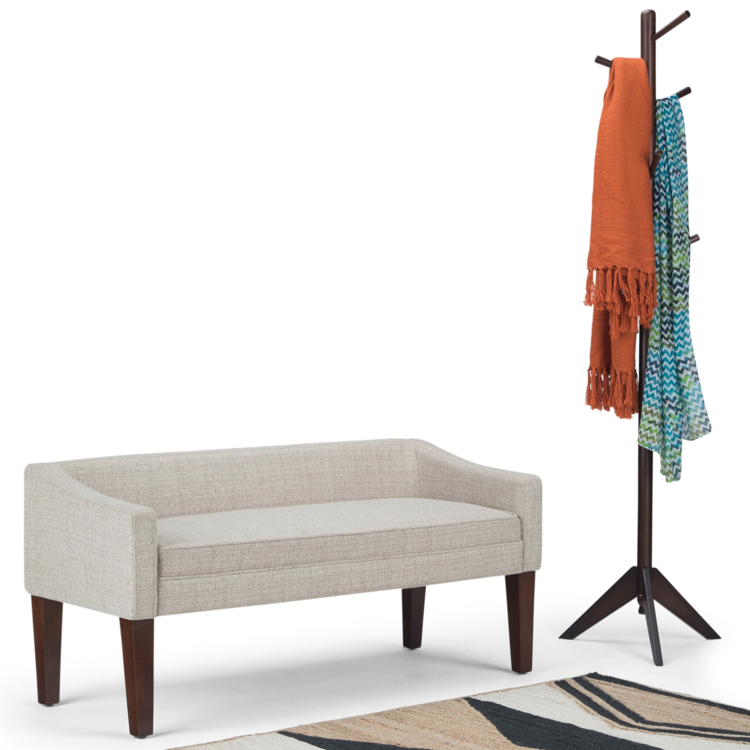 Parris Upholstered Bench - Platinum