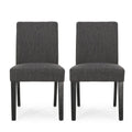Contemporary Dining Chair With Upholstered Seating and Tapered Legs