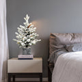 2FT Flocked Christmas Tree with Pot Base