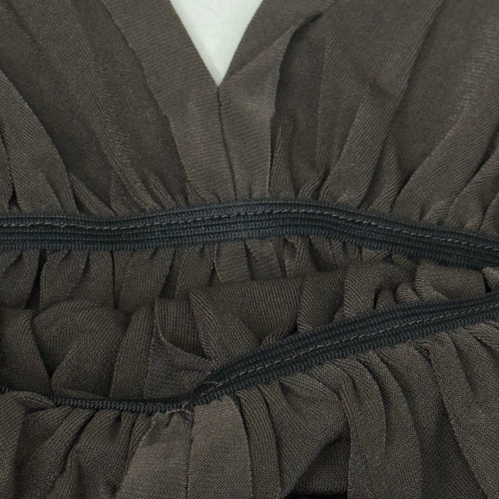 NORMA KAMALI Goddess Dress Unlined Women's Sz L/40 Chocolate KK3233PL292028