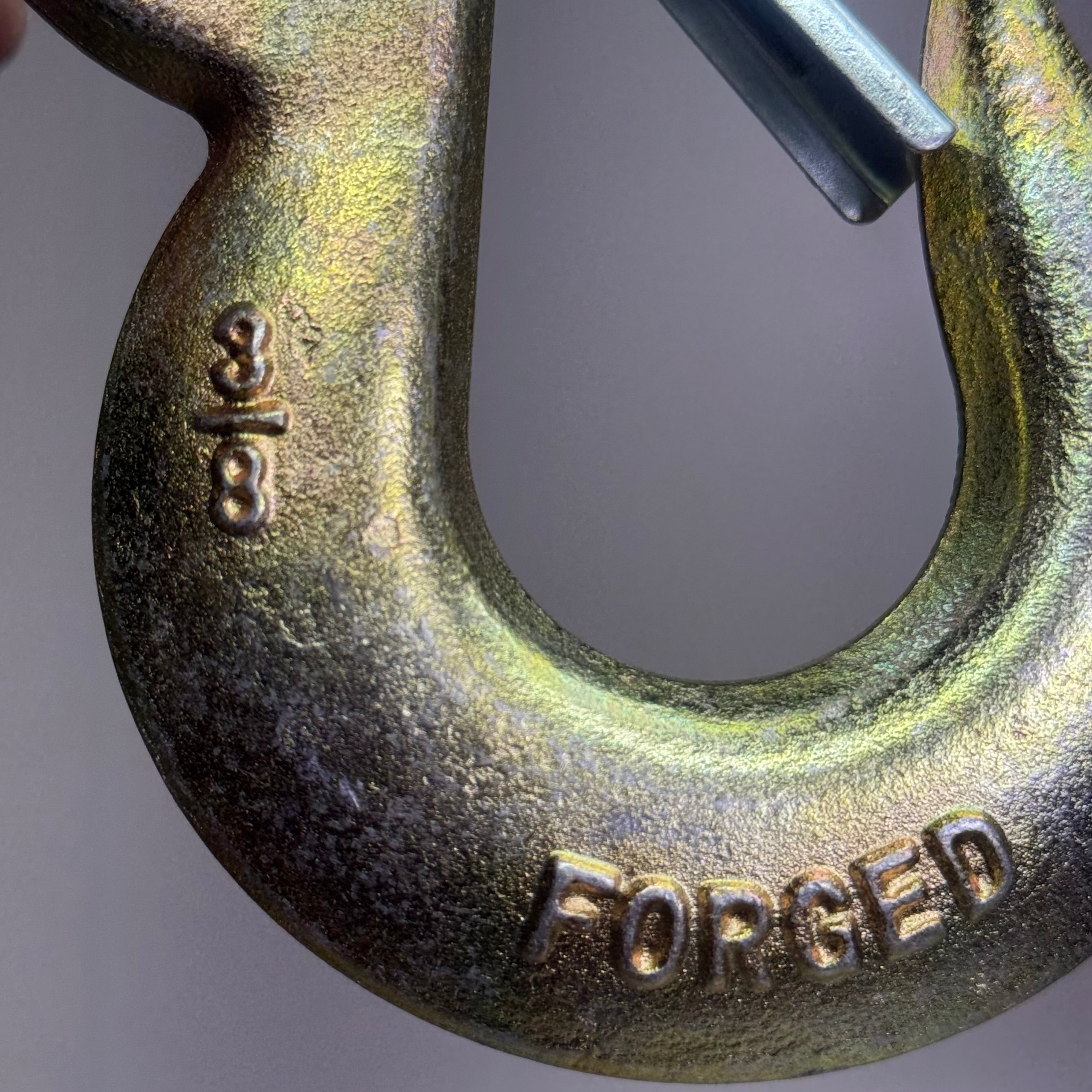 FORGED (2 PACK) HI-GEAR Clevis Slip Hooks Safety Chain for 3/8" Tow Chain, Grade 70