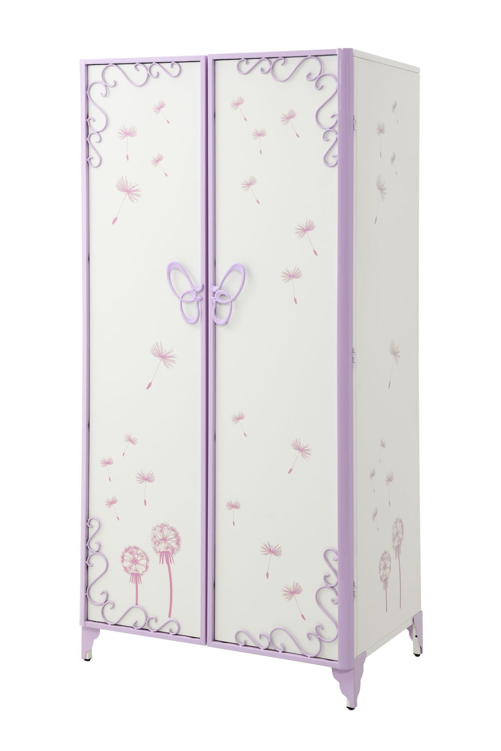 Priya II Synthetic Leather Purple Wardrobe