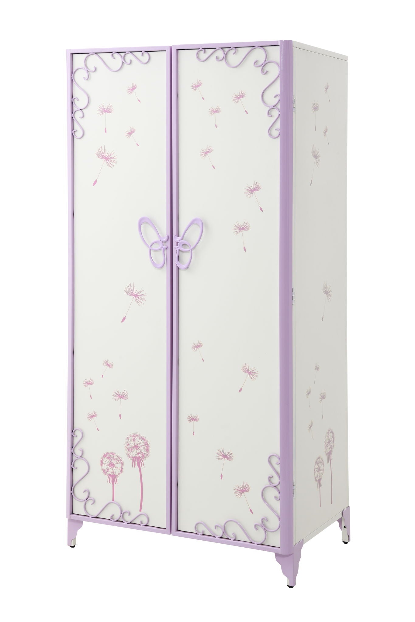 Priya II Synthetic Leather Purple Wardrobe