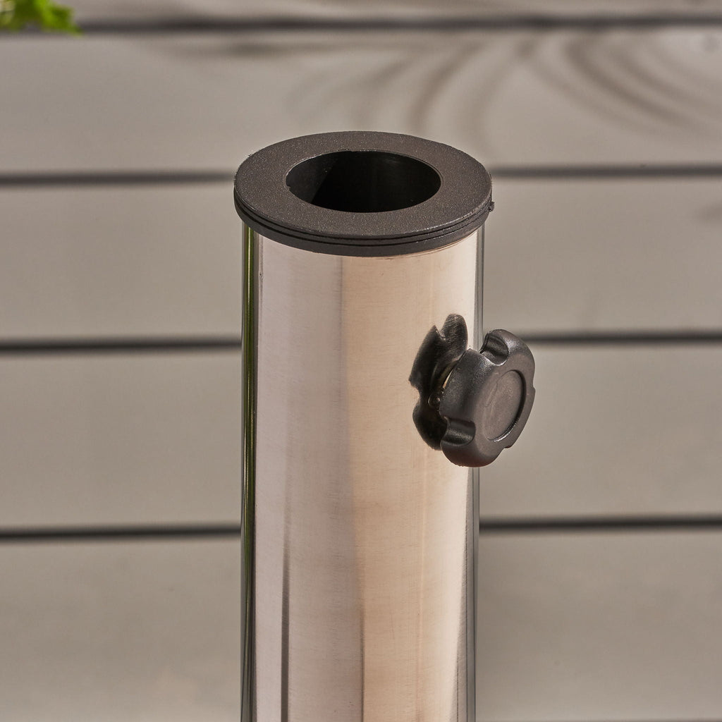 Wheelie - Round Umbrella Base with Stainless Steel Holder