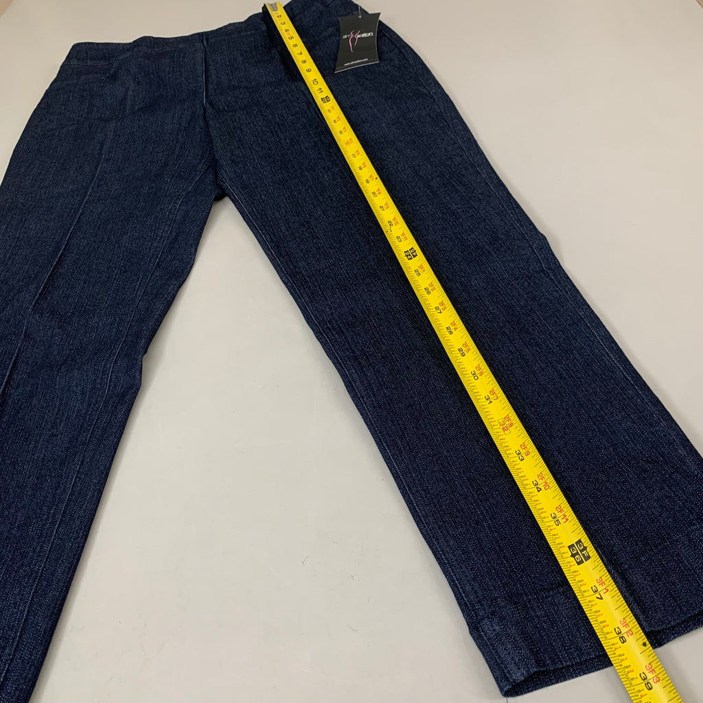 MULTIPLES Ankle Pants Petite Women's Sz 14 Denim M2623P