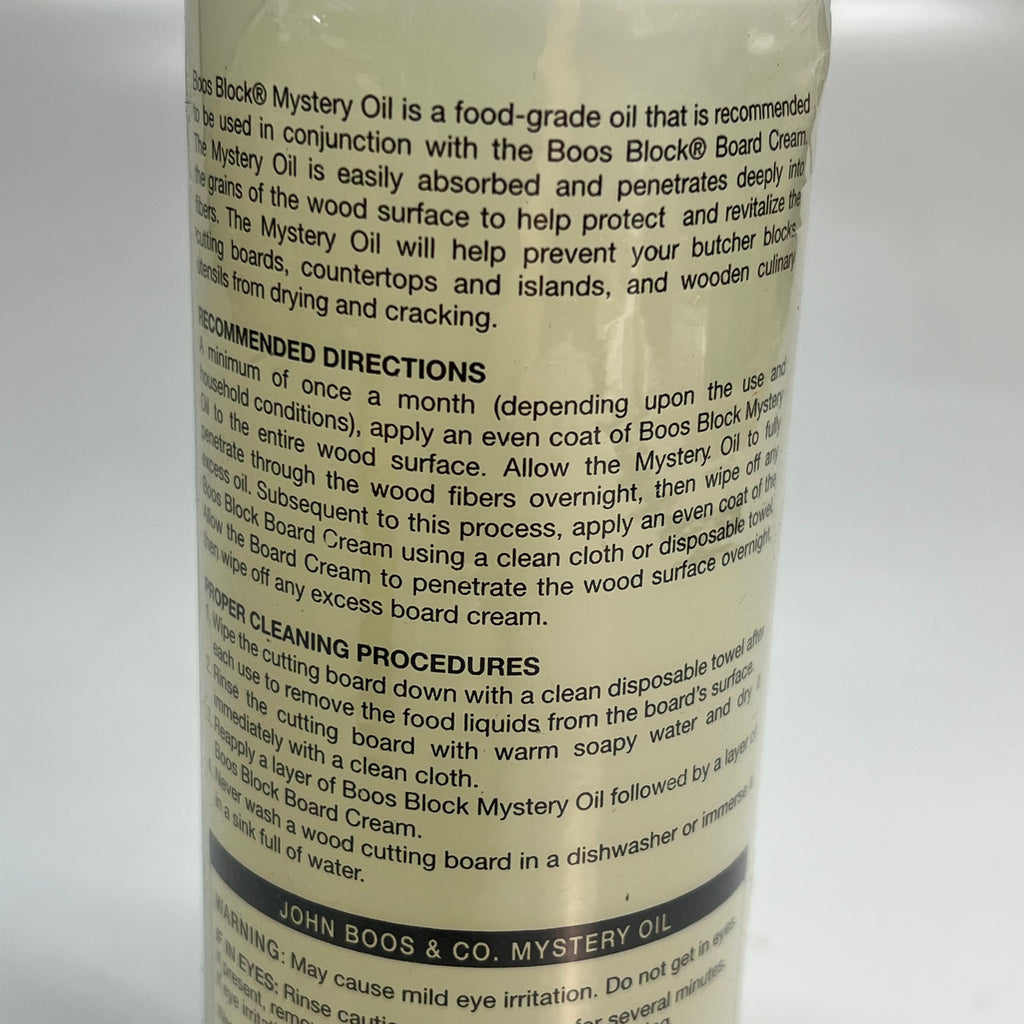 JOHN BOOS Cutting Board Oil & Applicator For Wooden Kitchen Accessories 16 Fl Oz