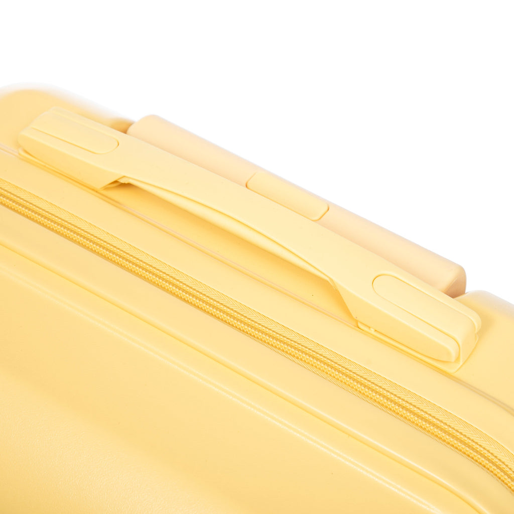 20 Inch ABS Hard Shell Travel Checked Luggage - Yellow