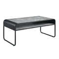 Raziela Concrete Coffee Table - Black / Gray