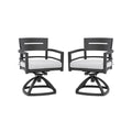 Outdoor Patio Aluminum Swivel Rocker 2PCs with Sunbrella Cushions