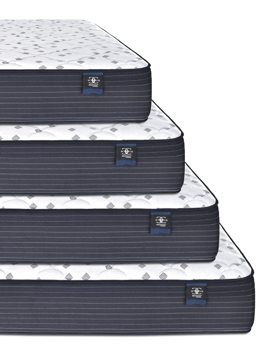 Restonic 11.5" comfortcare hybrid restonic direct plush