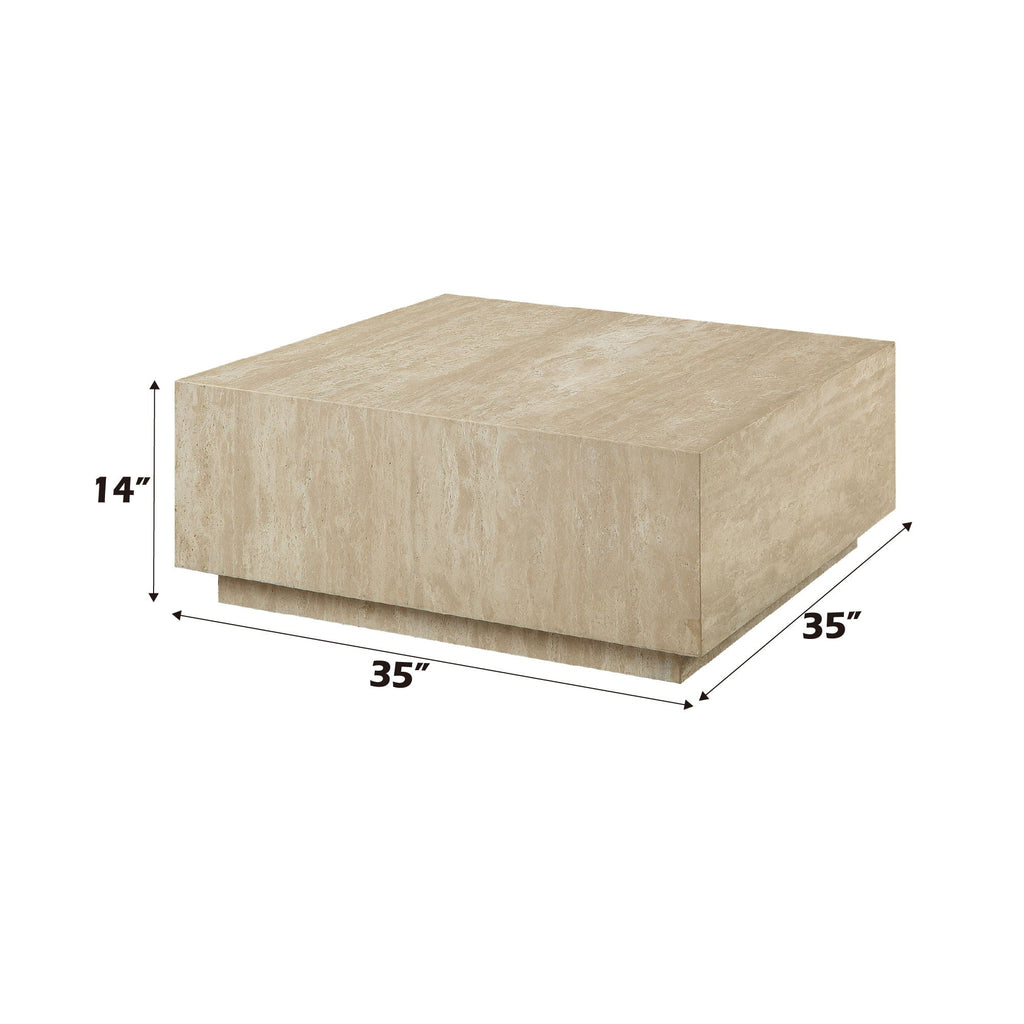 Deon Travertine Table - Beige