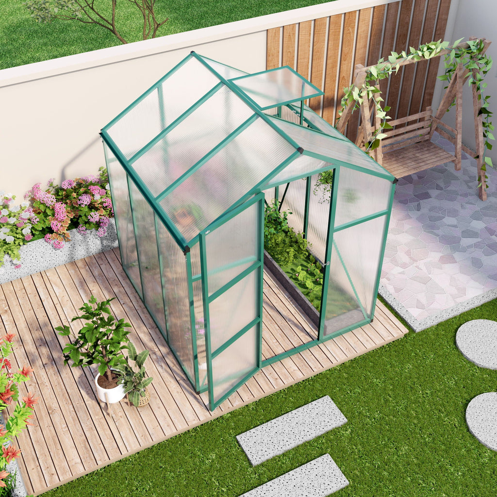Polycarbonate Walk-In house, Raised Base For Outdoor In All Season