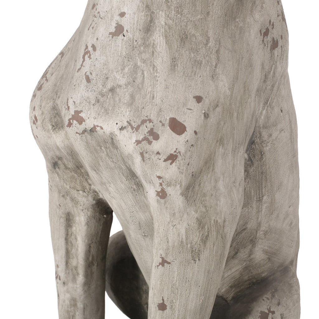 MGO Outdoor Dog Statue, Antique White