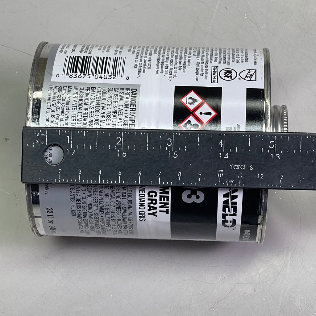 PLASTI-WELD (3 PACK) 403 PVC Cement Medium Gray 32 fl oz G40336S