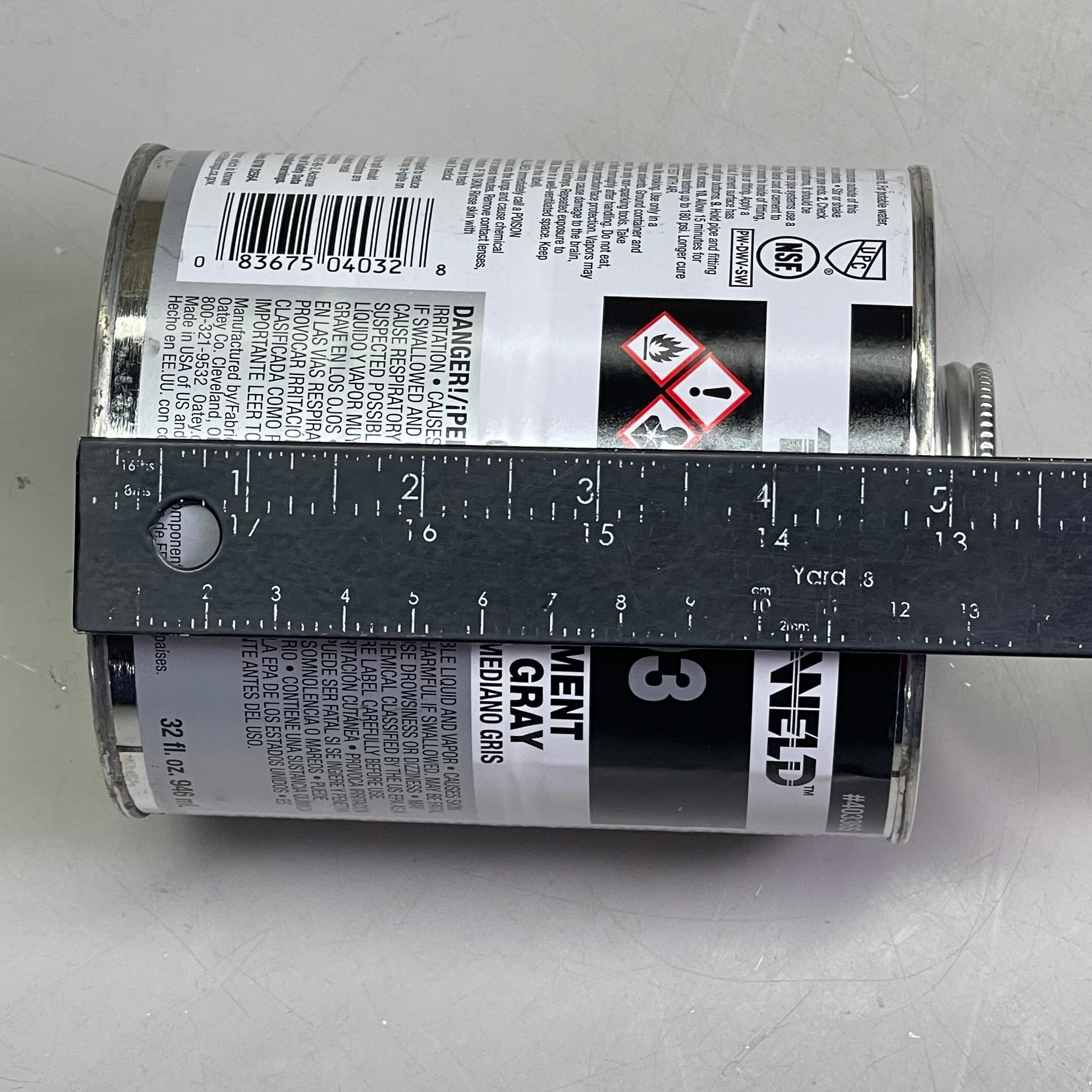 PLASTI-WELD (3 PACK) 403 PVC Cement Medium Gray 32 fl oz G40336S
