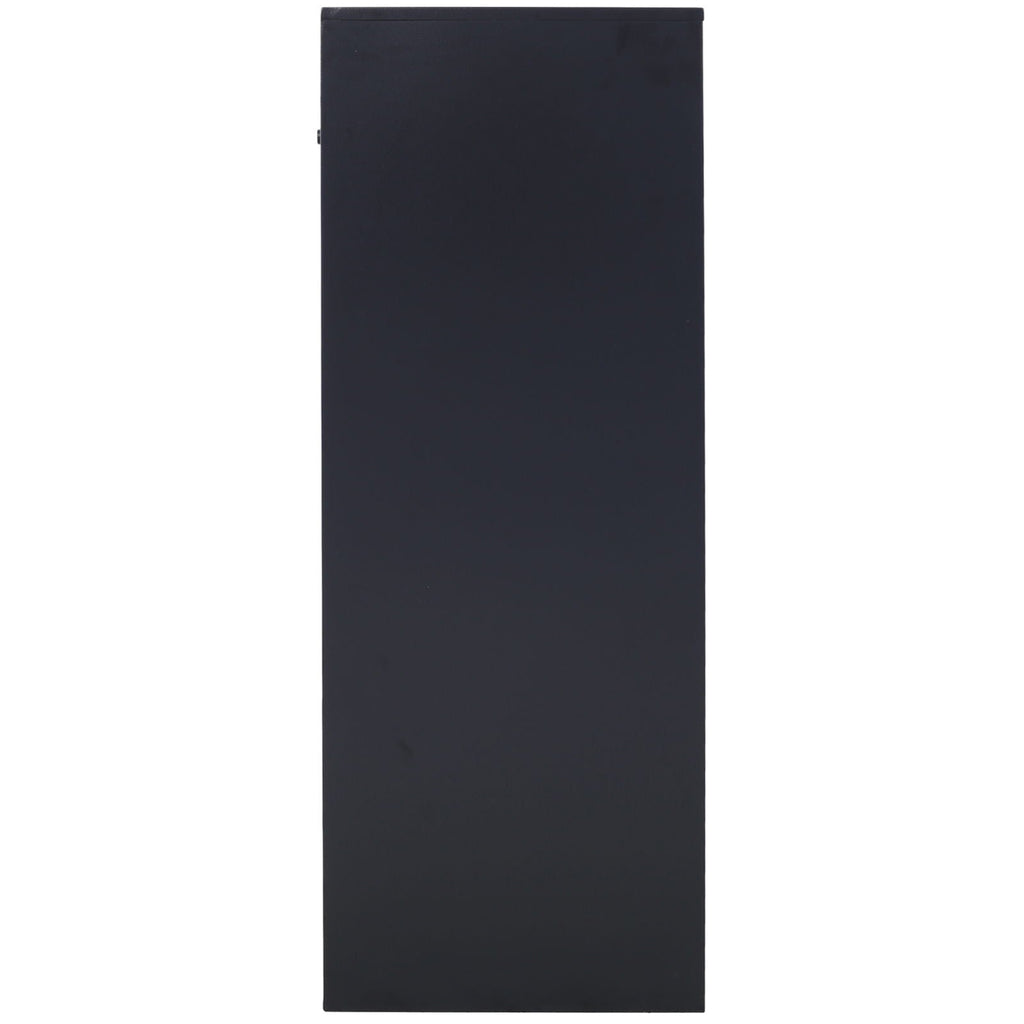 Large Steel Freestanding Floor Parcel Package Drop With Locking Letterbox Drop Mail Box With Multi Compartments - Black
