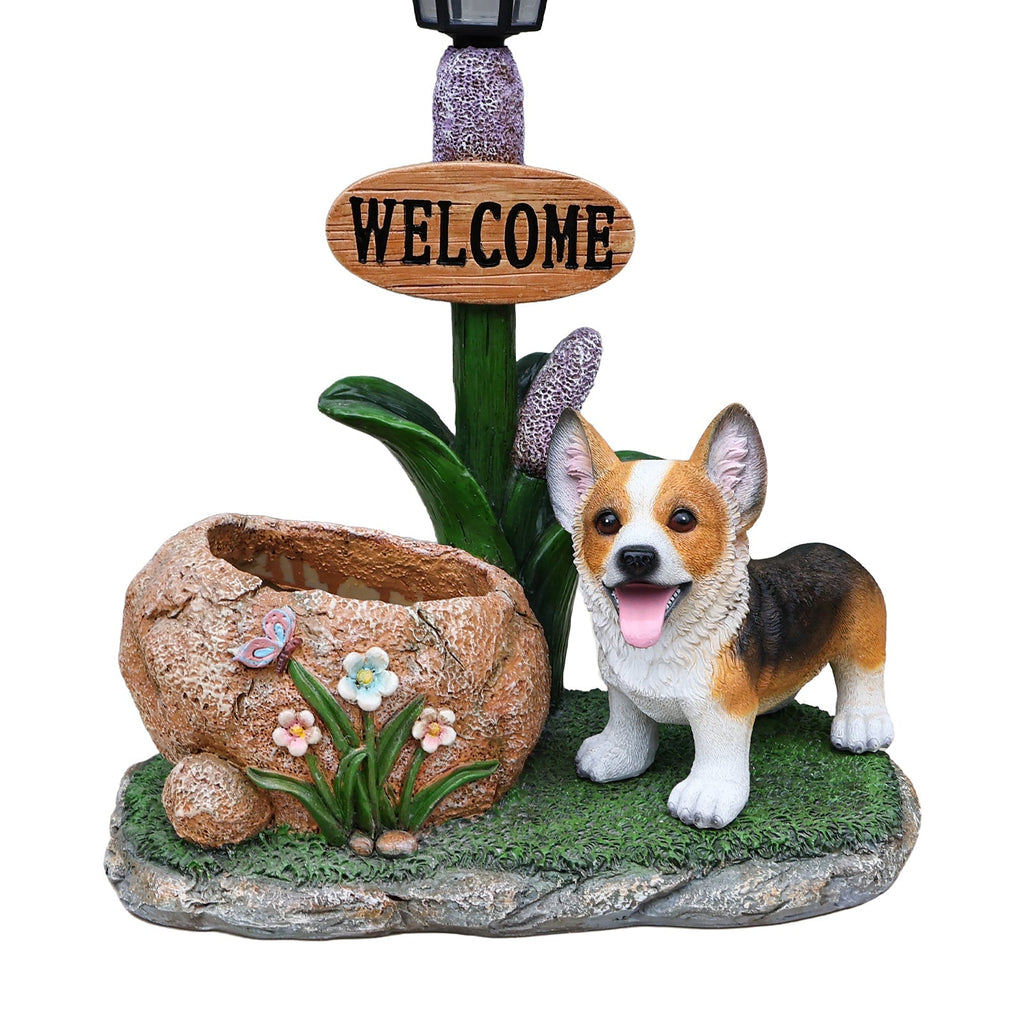Corgi Dog Planter Garden Decor