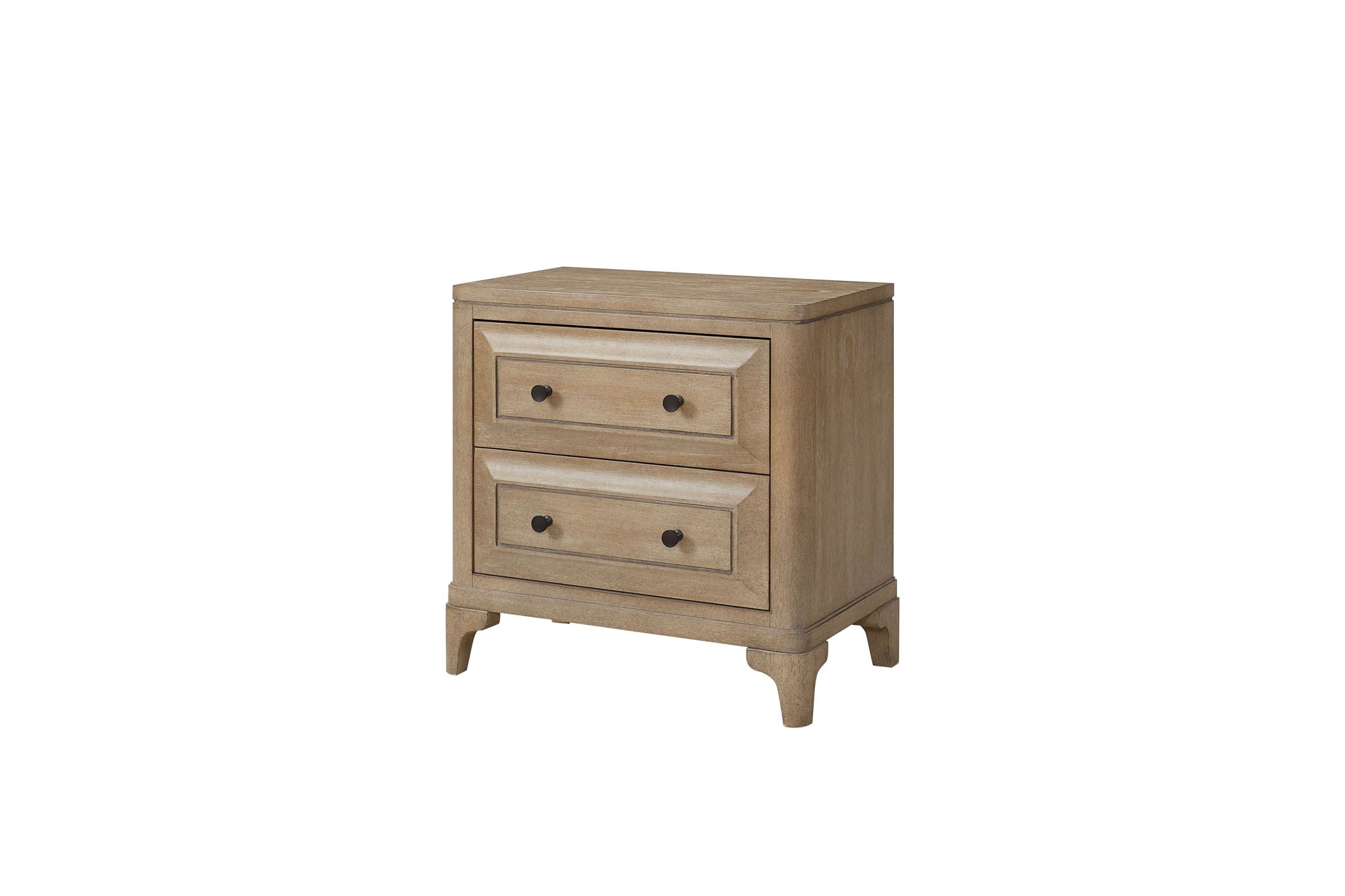 Queen Canopy Bedroom Set With A 2 Drawer Nightstand A Dresser With Poster Mirror And A Door Chest - Sand