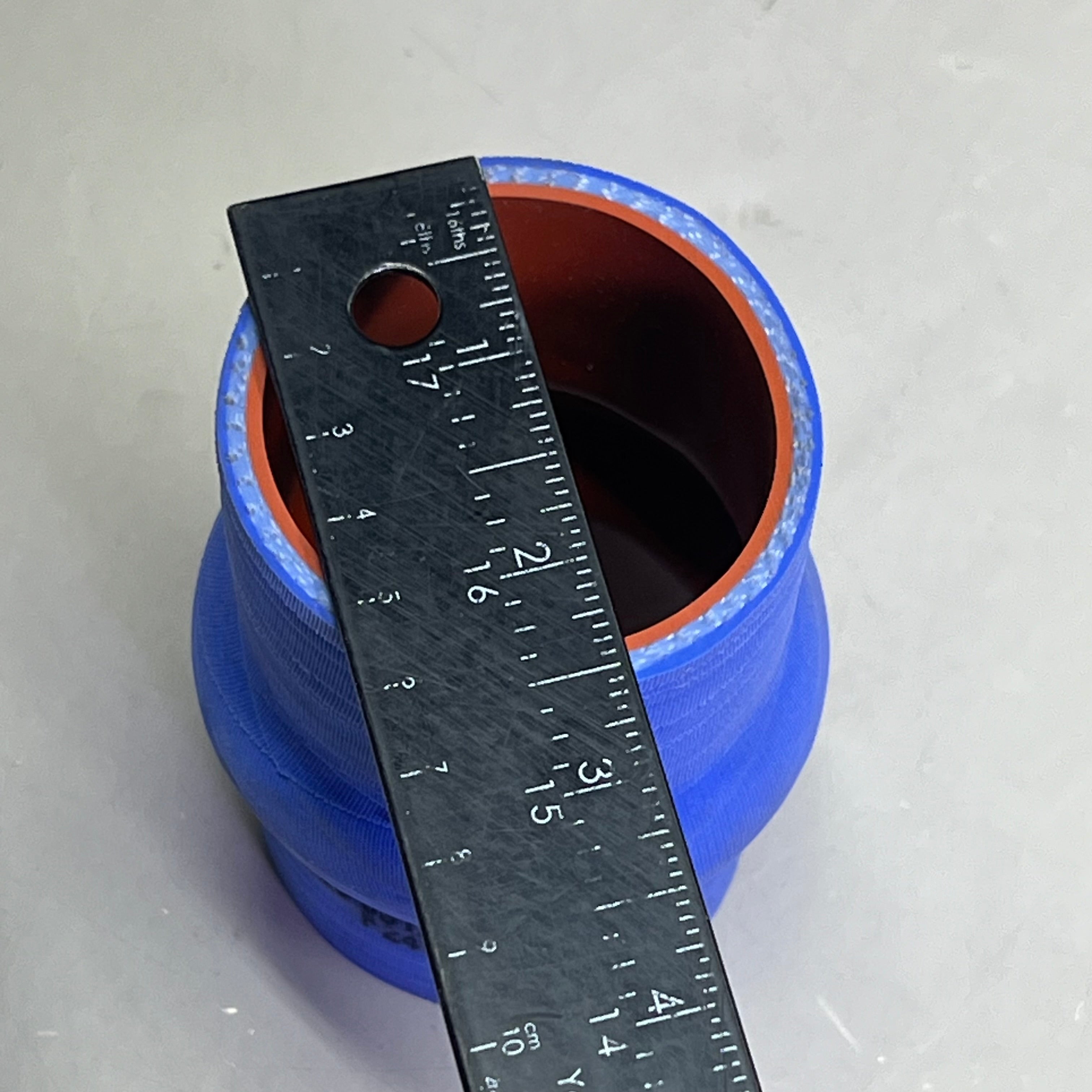GILLIG Coolant Bypass Hump Hose 2.250" Blue 56-09125-008