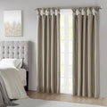 Twist Tab Total Blackout Window Curtain Panel Pewter 50x95