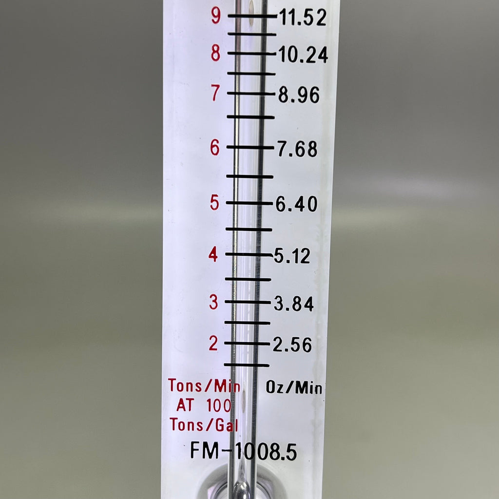 DOHRMANN ENTERPRISES INC. Flowmeter For 1/4"IDx3/8"ID Hose 6.5" Clear FM-1008.5