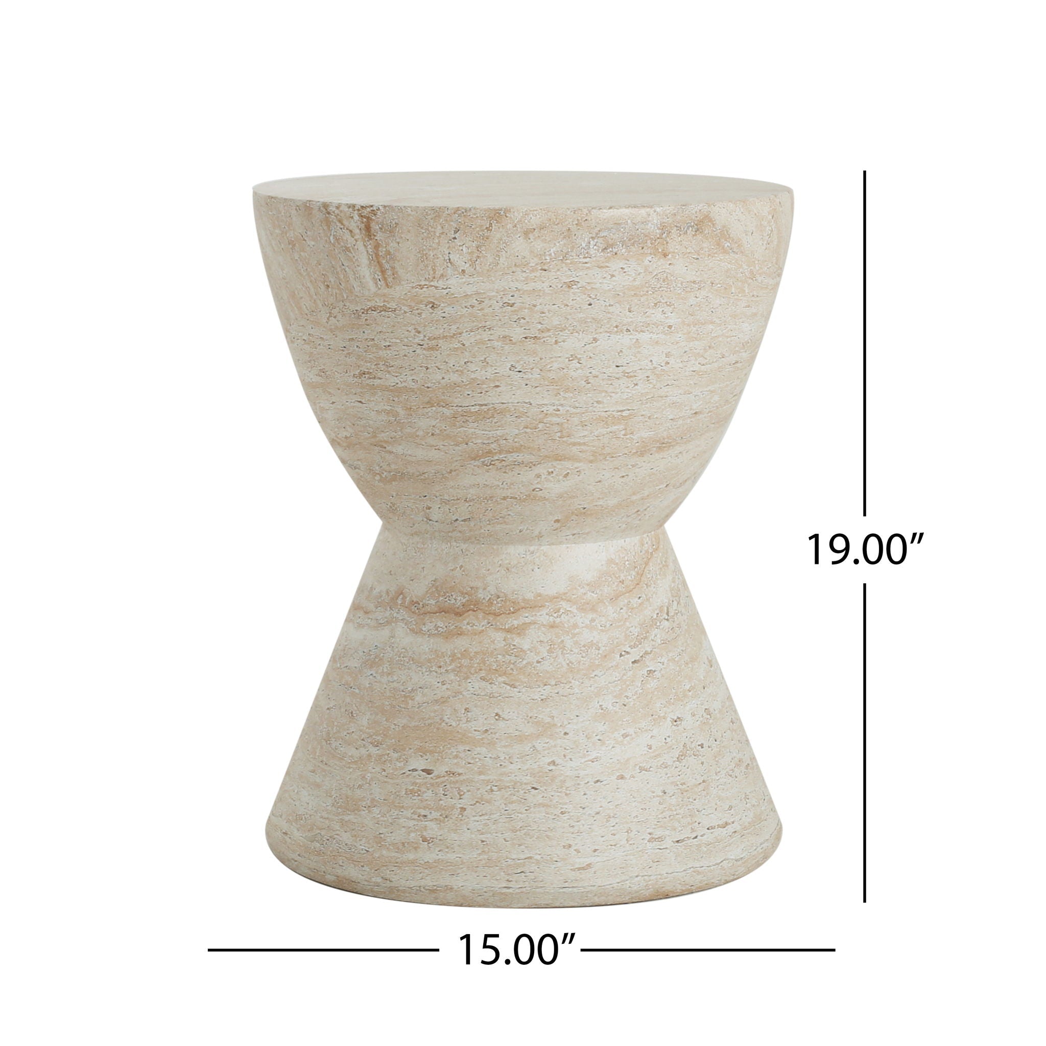 Outdoor Lightweight Concrete Side Table
