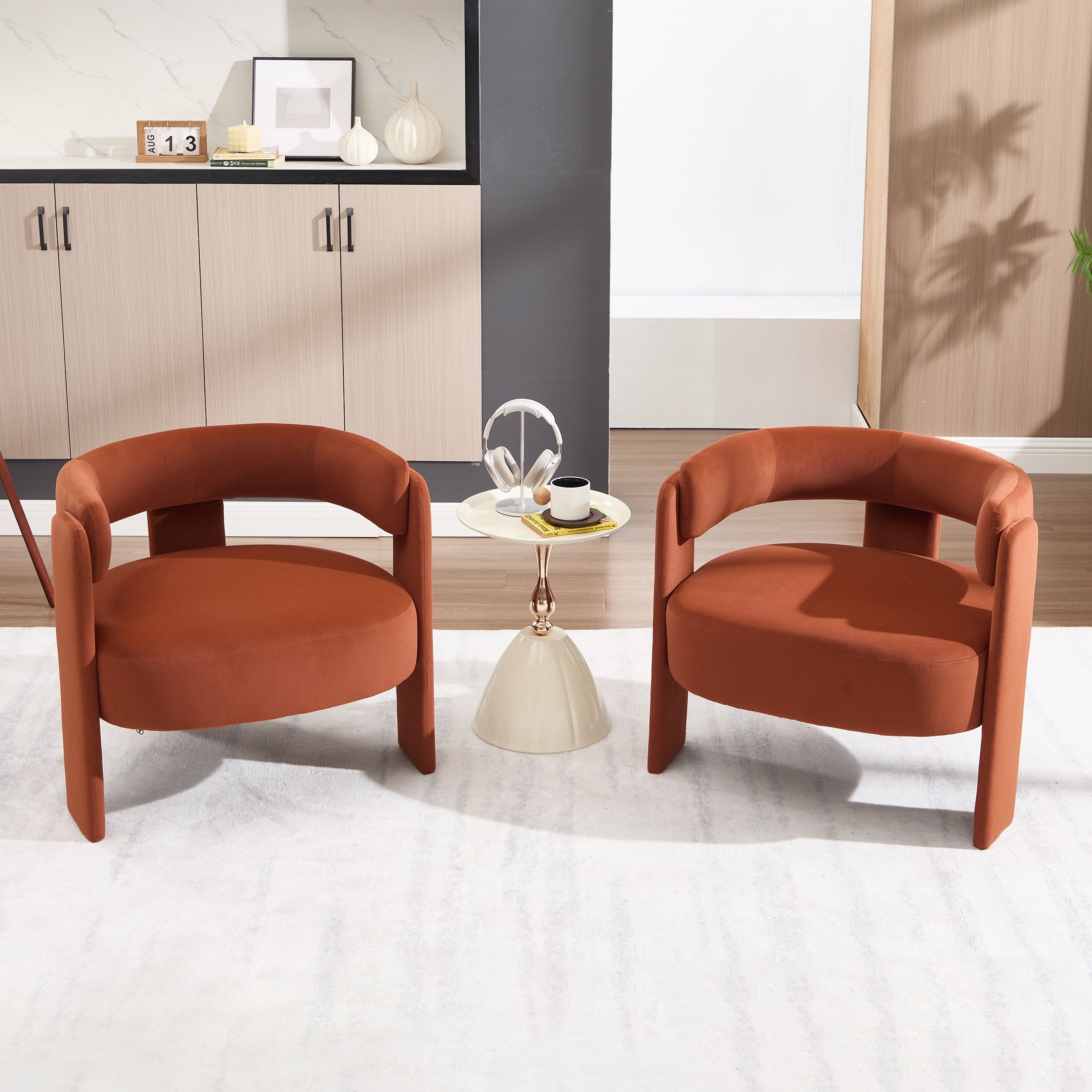 Accent Chair for Living Room, Velvet Comfy Single Sofa Chair